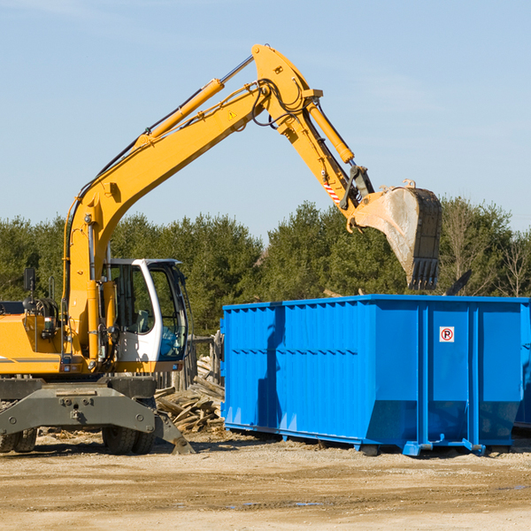 how does a residential dumpster rental service work in Pease